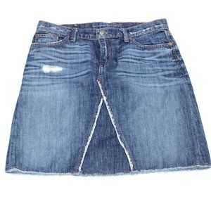Banana Republic Deconstructed Denim Jean Skirt, Size 27